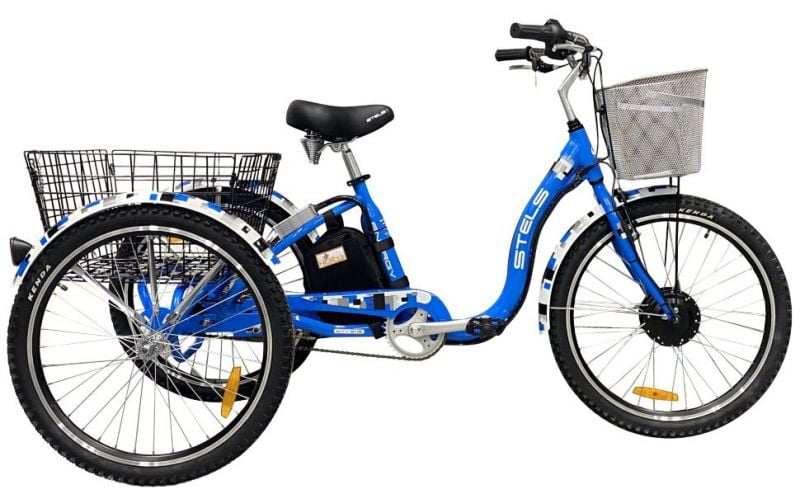 Электровелосипед трехколесный Horza Stels Trike 24-T2 350W 36V/9,6Ah Электровелосипед трехколесный Horza Stels Trike 24-T2 350W 36V/9,6Ah