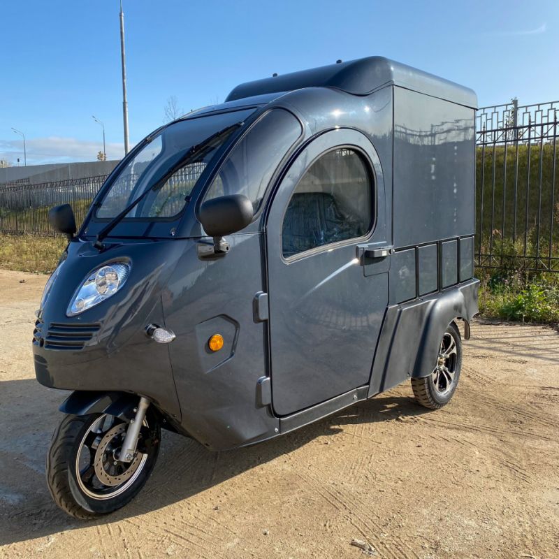 Грузовая электрическая тележка GreenCamel Тендер E1200 (72V 2500W) кабина, понижающая Грузовая электрическая тележка GreenCamel Тендер E1200 (72V 2500W) кабина, понижающая